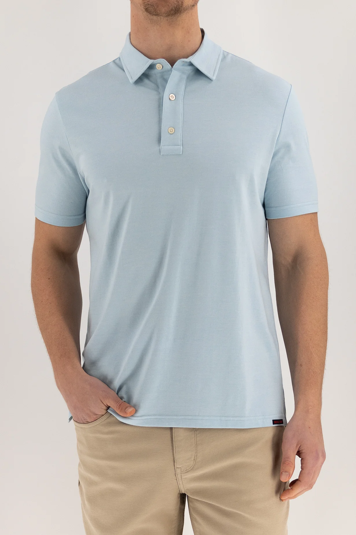 Performance Polo - Melange Sky