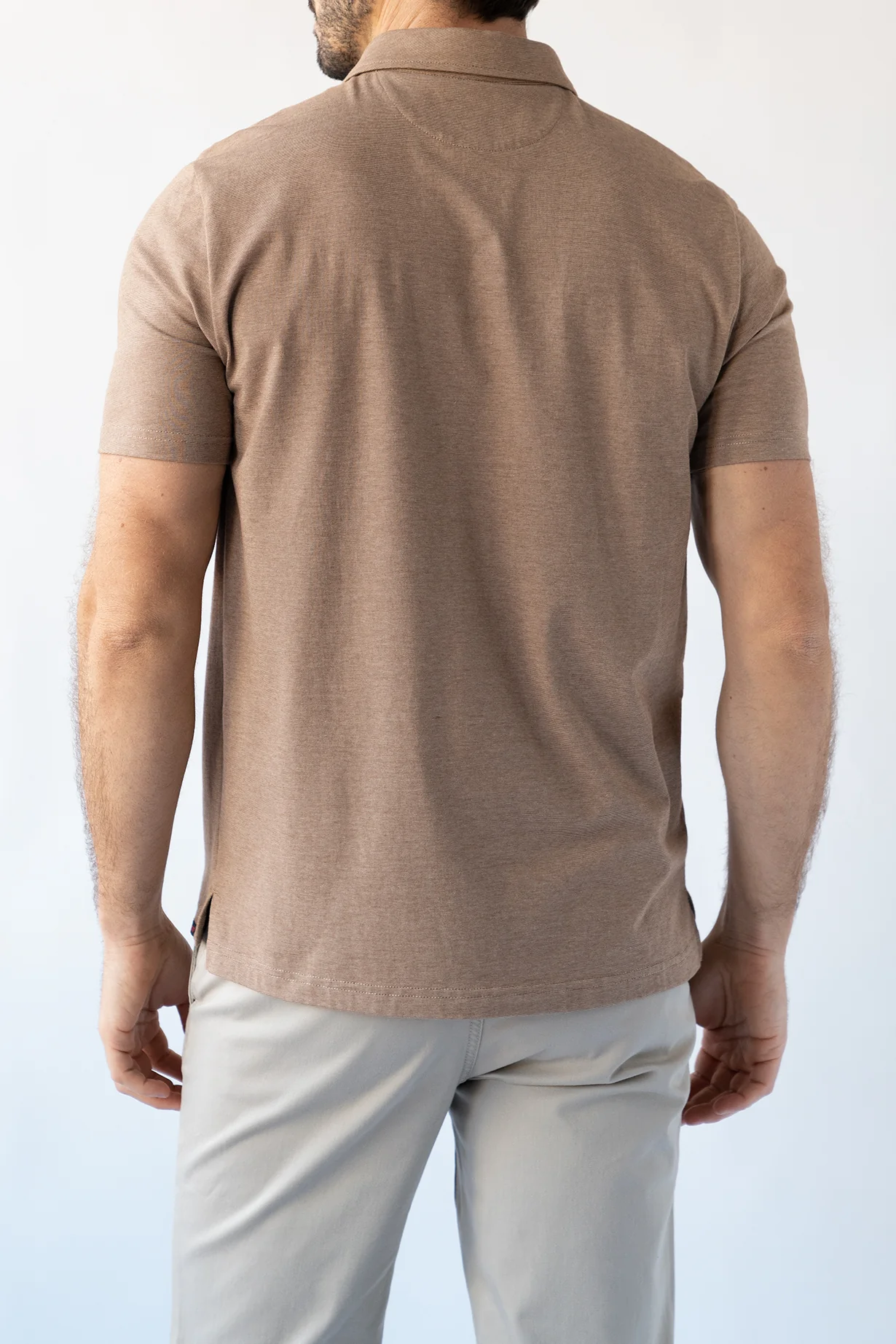 Performance Polo - Melange Nature Tan