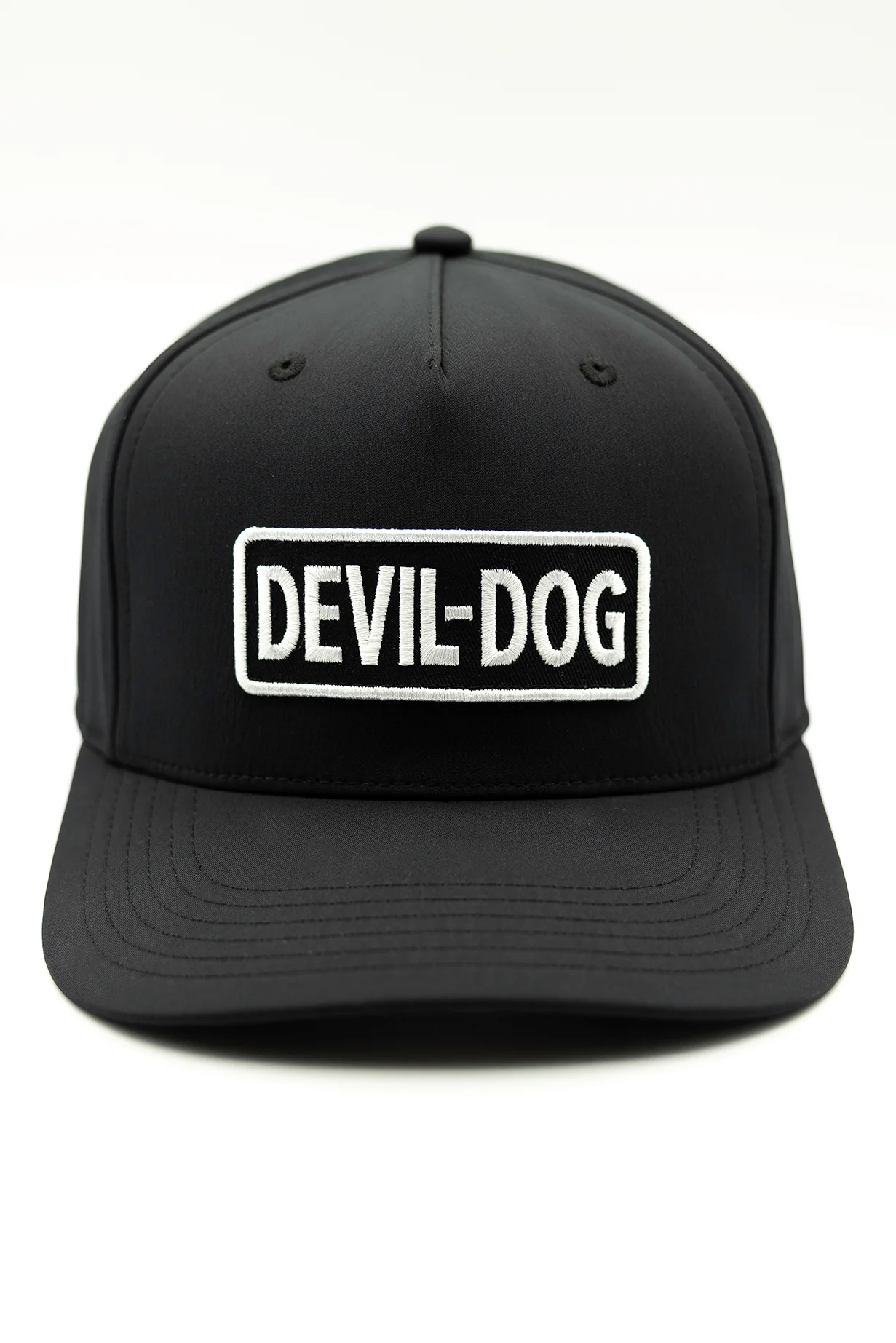 5 Panel Golf Hat - Black