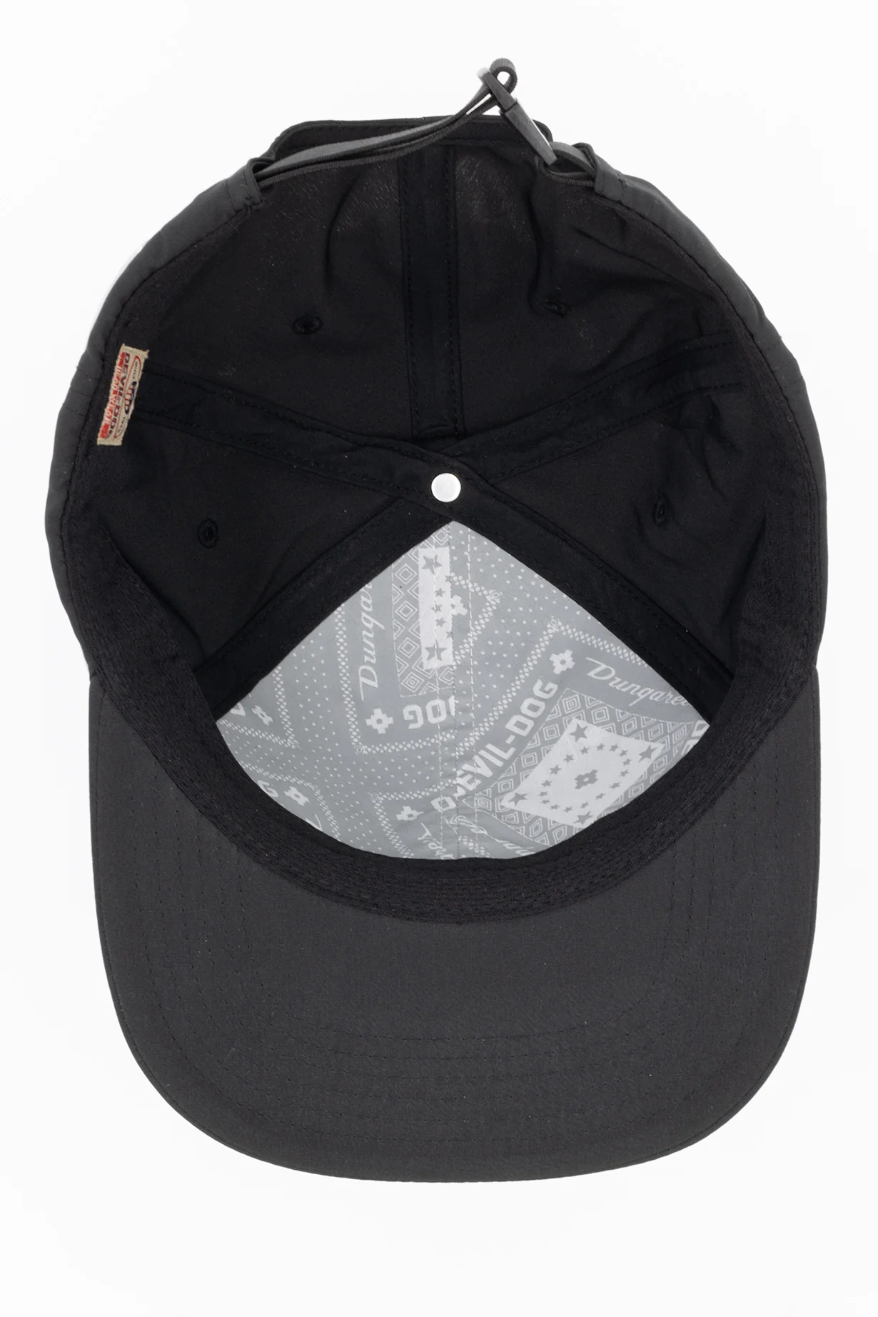 1457-6-Panel-Adjustable-Cap-Black-Comfort-3.webp 6 Panel Adjustable Cap- Black Comfort