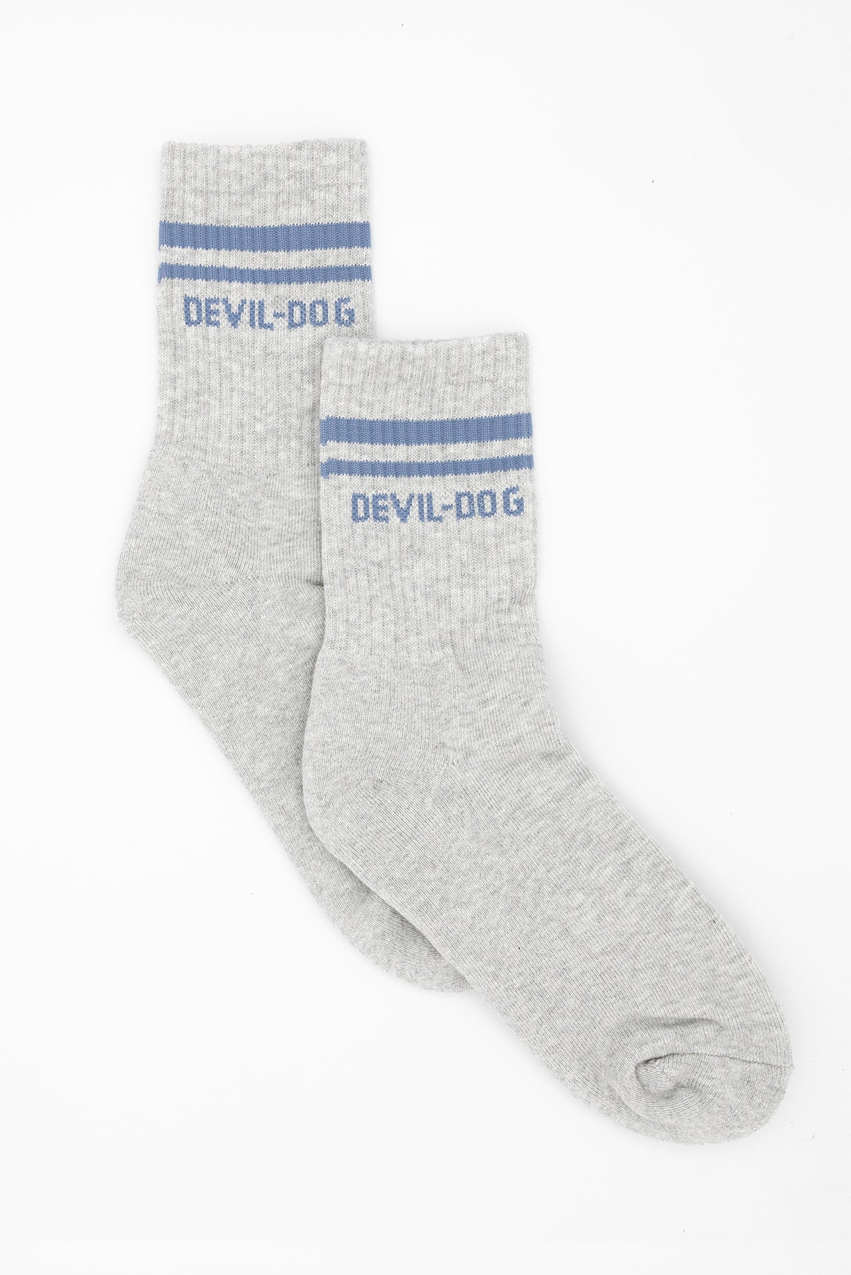 Athletic Socks - Light Grey Blue