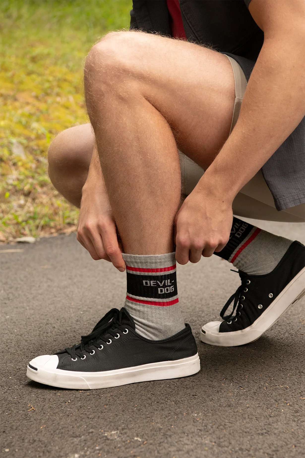 Athletic Socks-Medium Grey