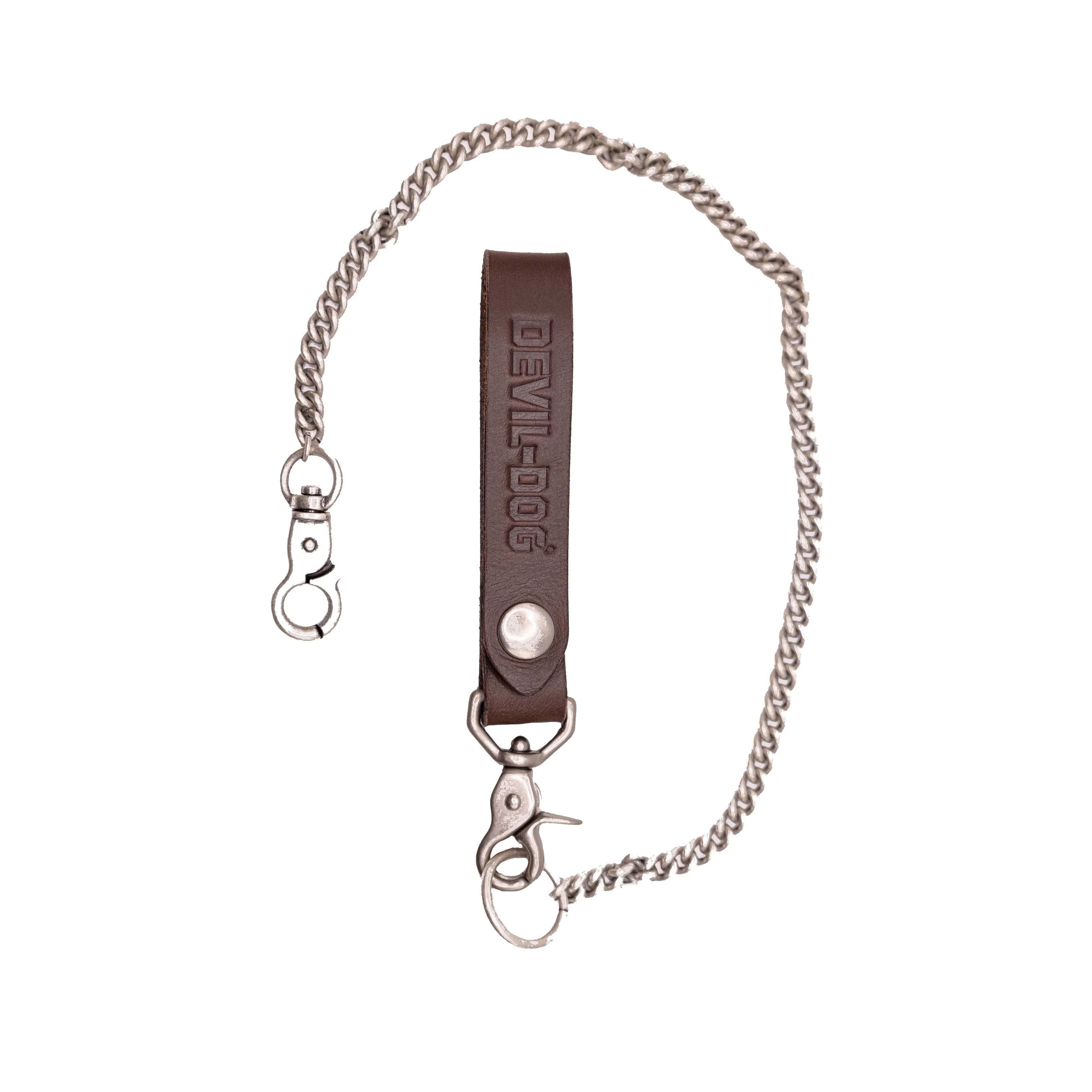 DEVIL-DOG® Leather Key Strap - Brown