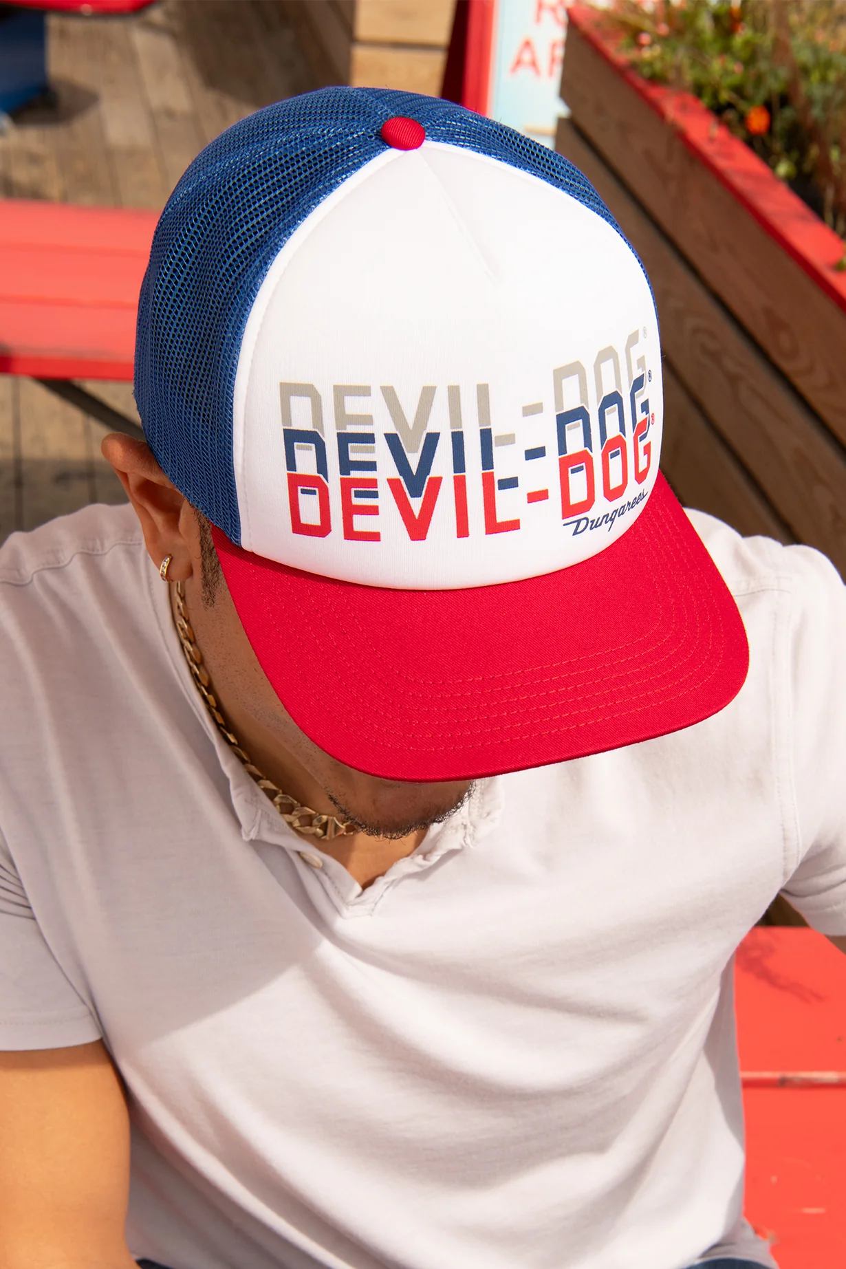 Foam Front Trucker - Red/White/Blue