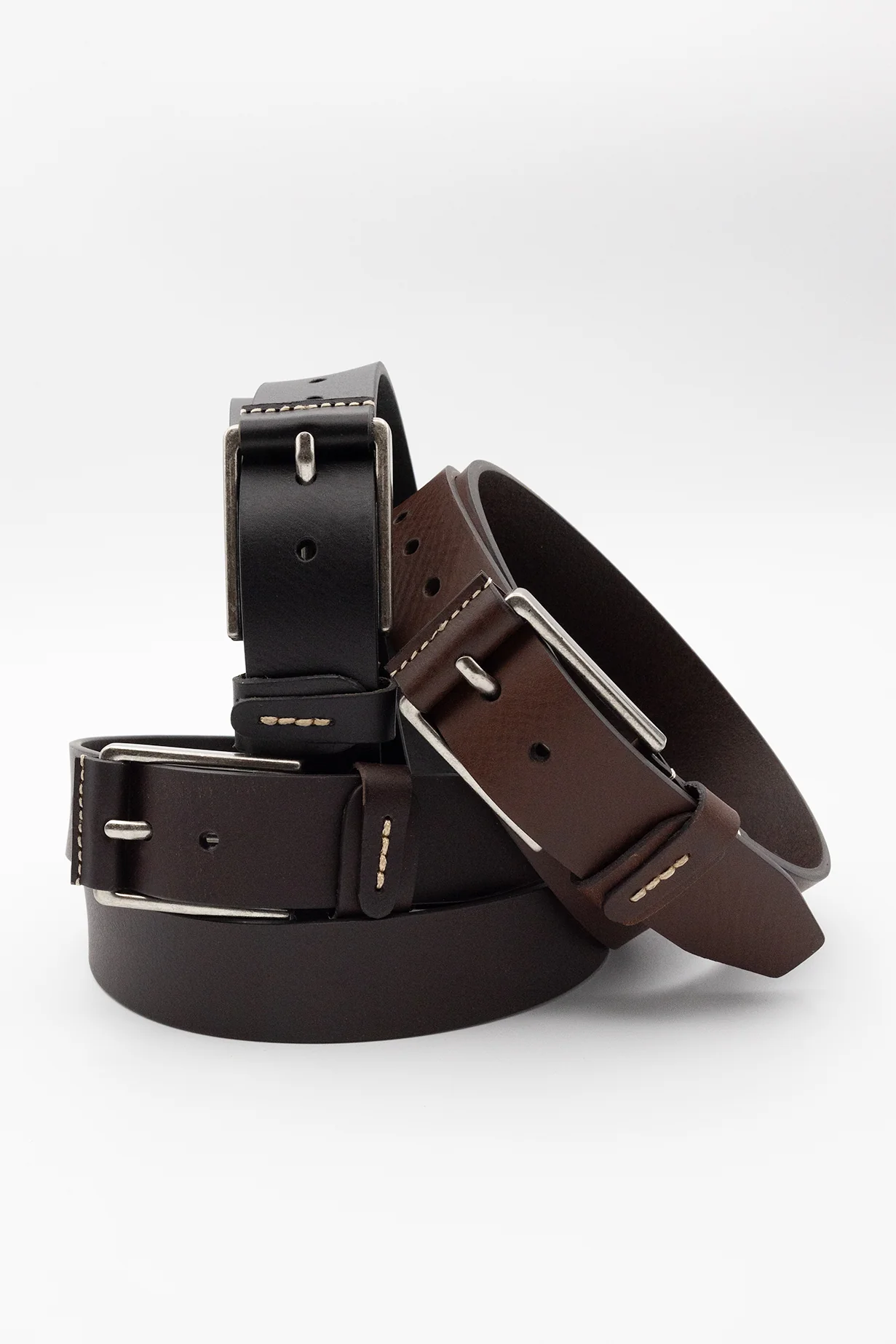 1510-Leather-Belt-Black-Nickel-buckle-4.webp Leather Belt-Black/Nickel buckle