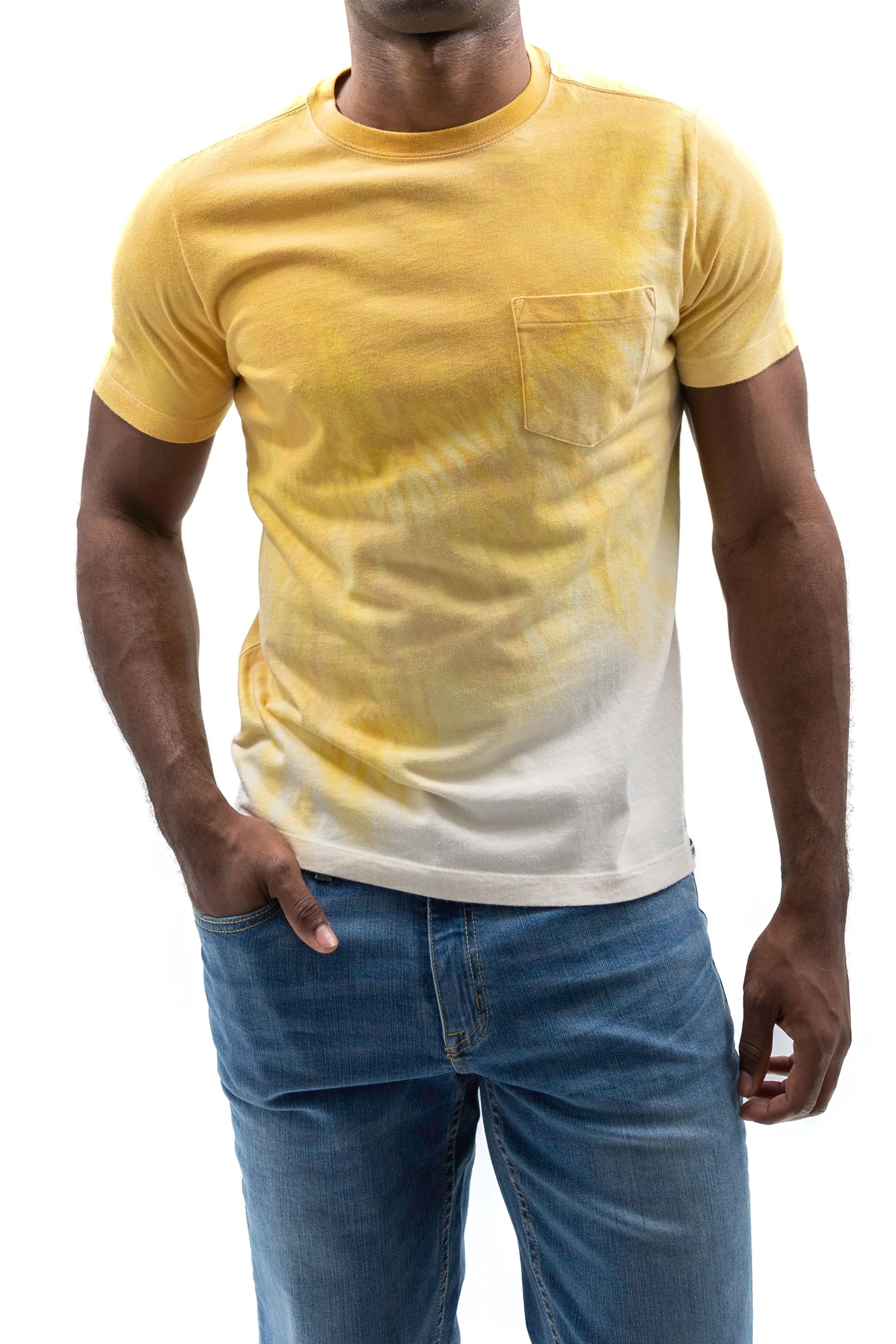 Tie Dye Pocket Tee - Sunflower