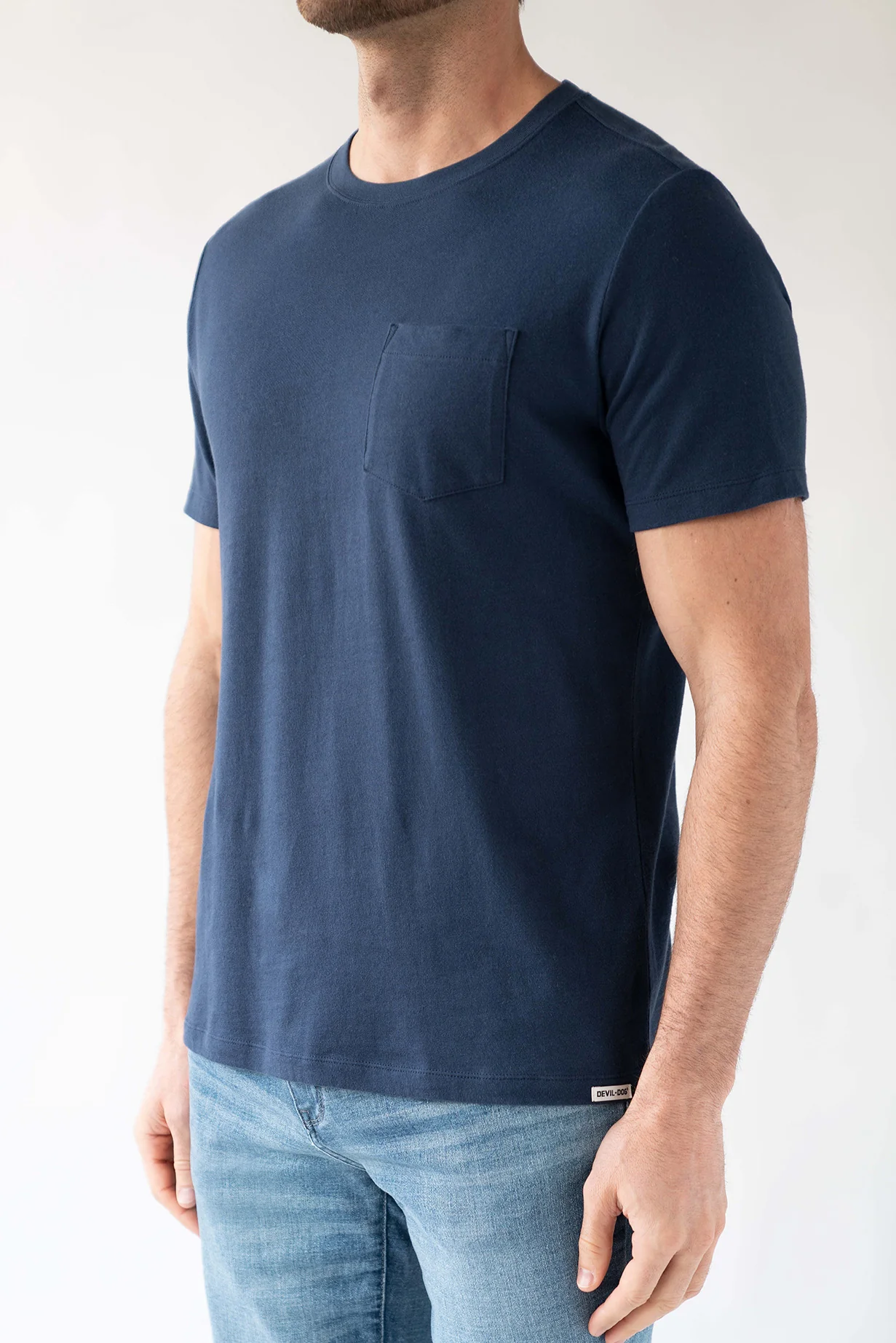 Pocket Tee - Navy Blue