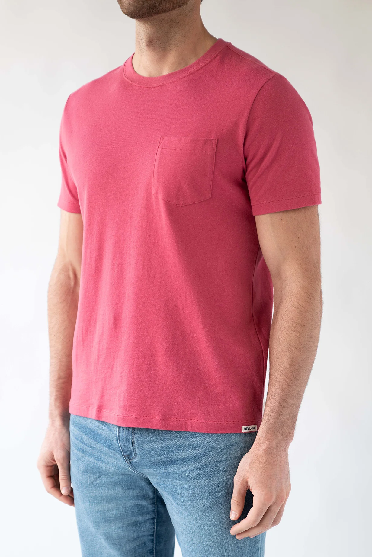 1837-Pocket-Tee-Brick-Red-2.webp Pocket Tee - Brick Red
