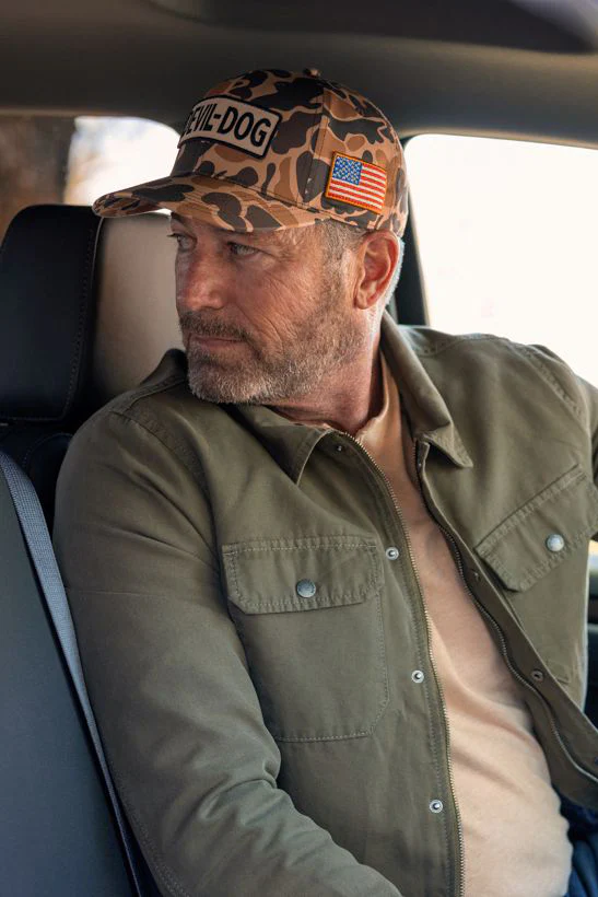 6 panel Trucker - Duck Camo