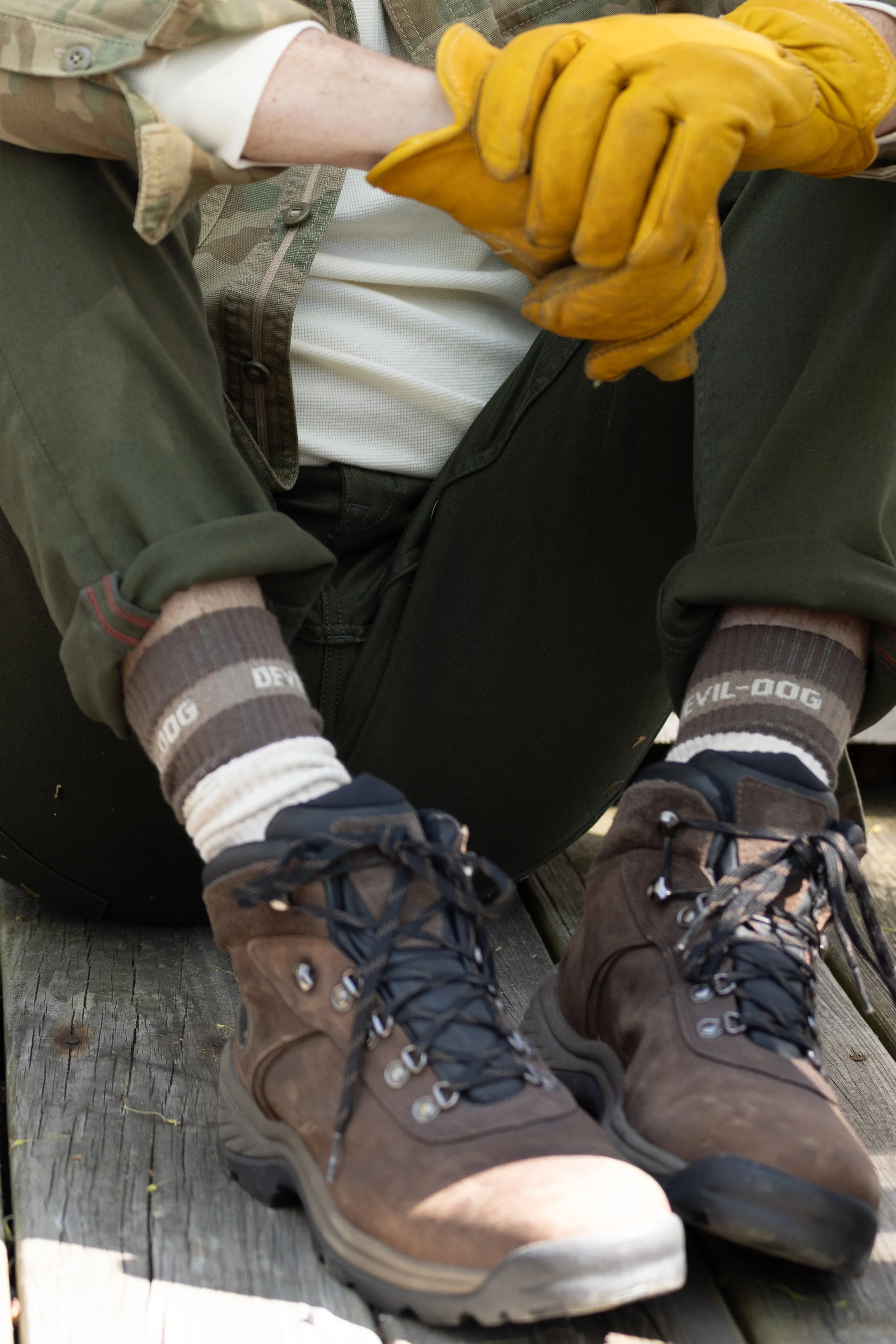 Athletic Socks - Taupe