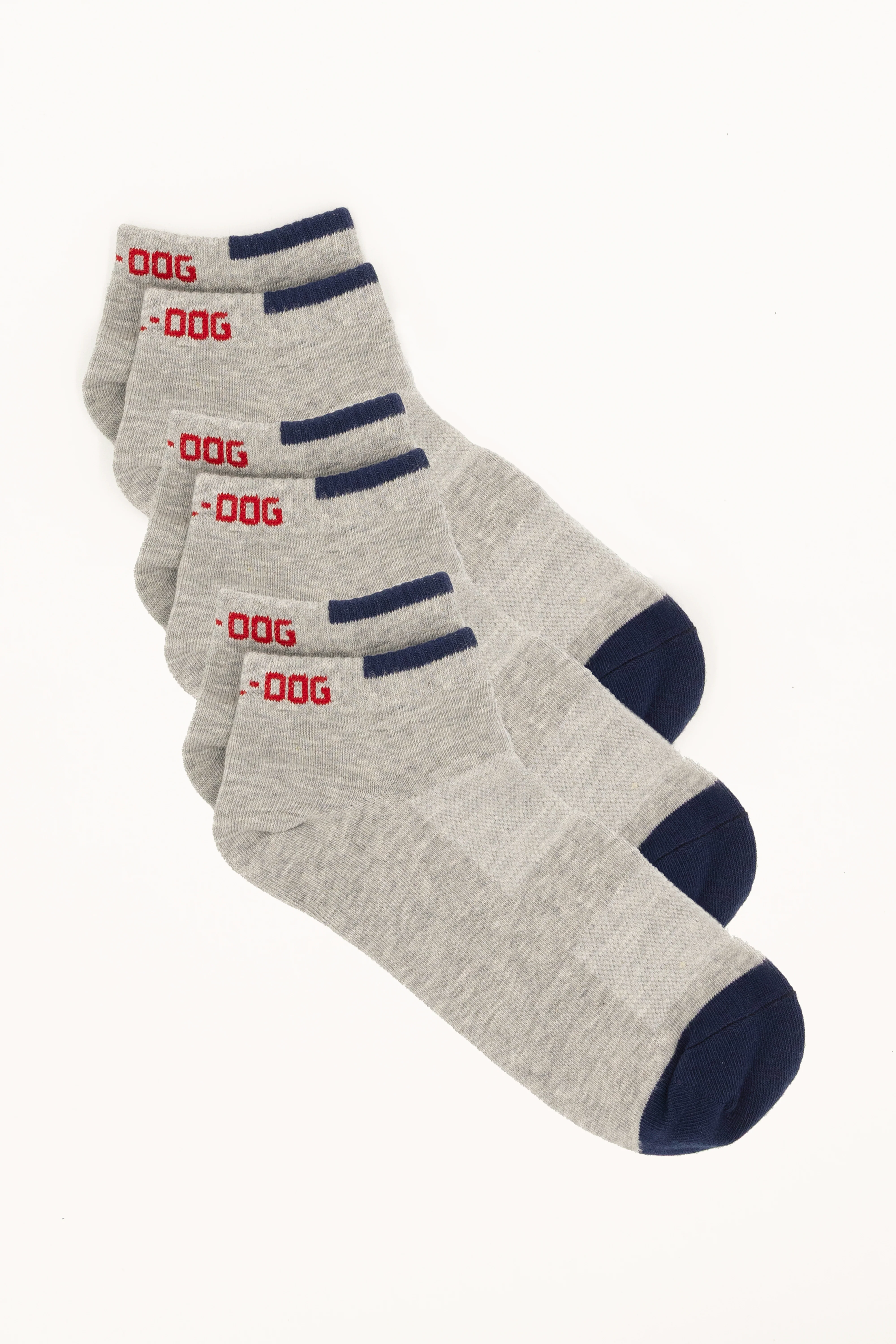 Low-Cut Socks - Heather Grey (3 Pack)
