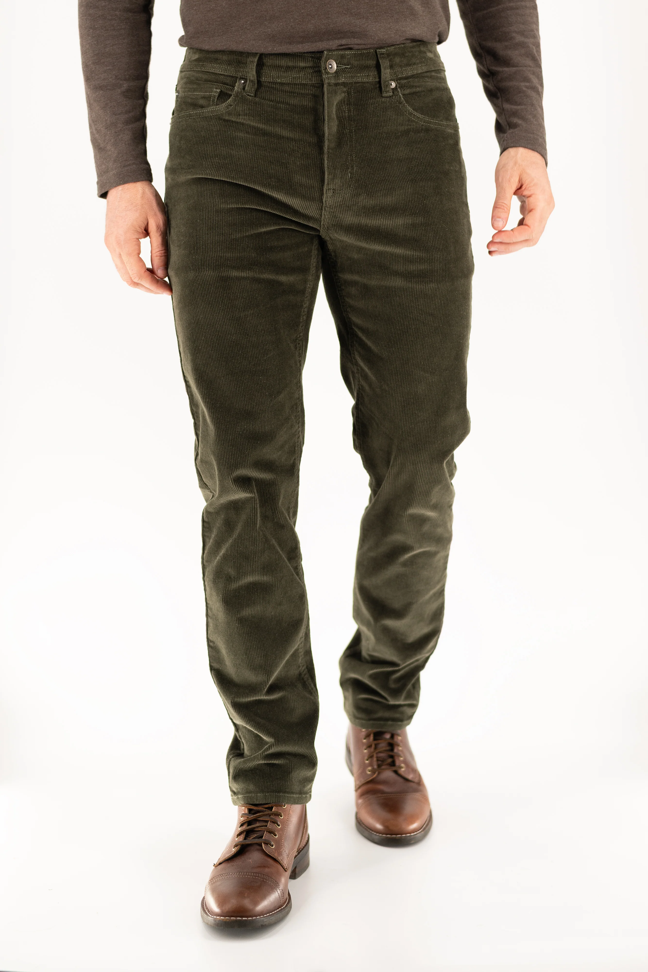 Stretch Corduroy Pant - Forest Night