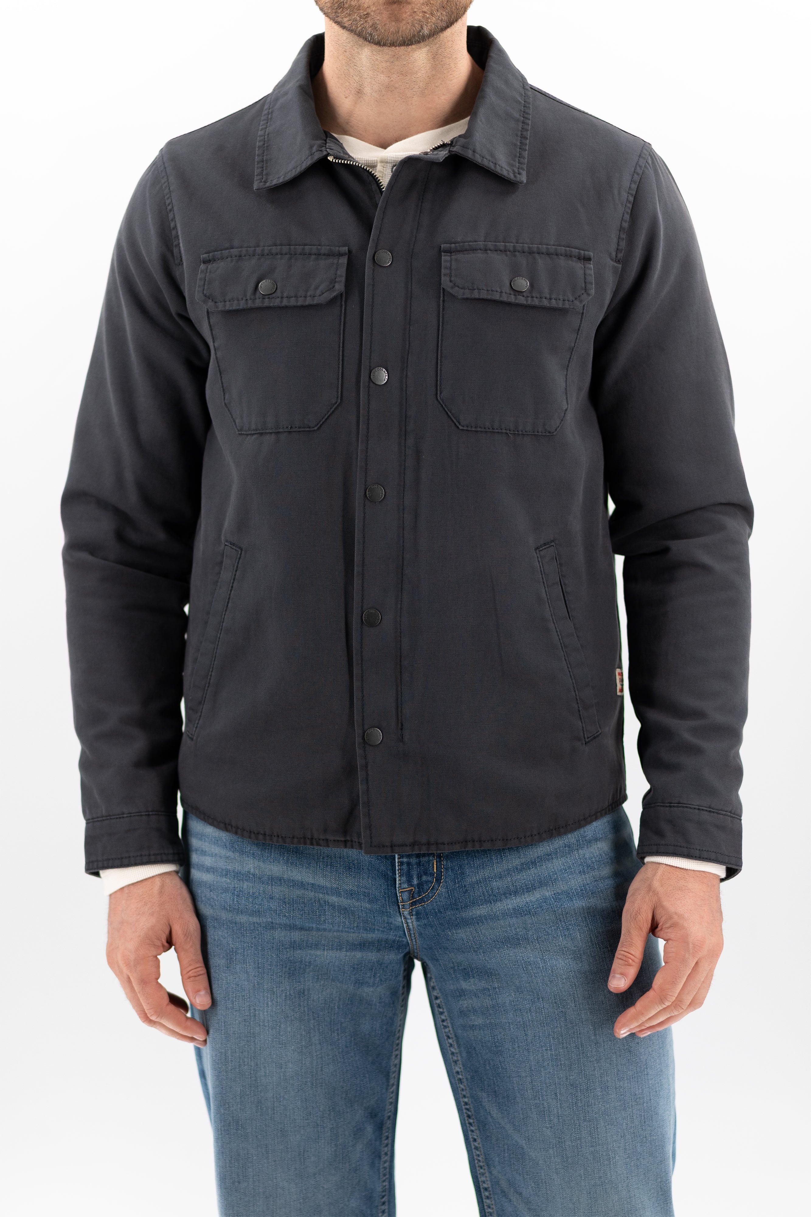 Quilted Deck Jacket - Dark Navy