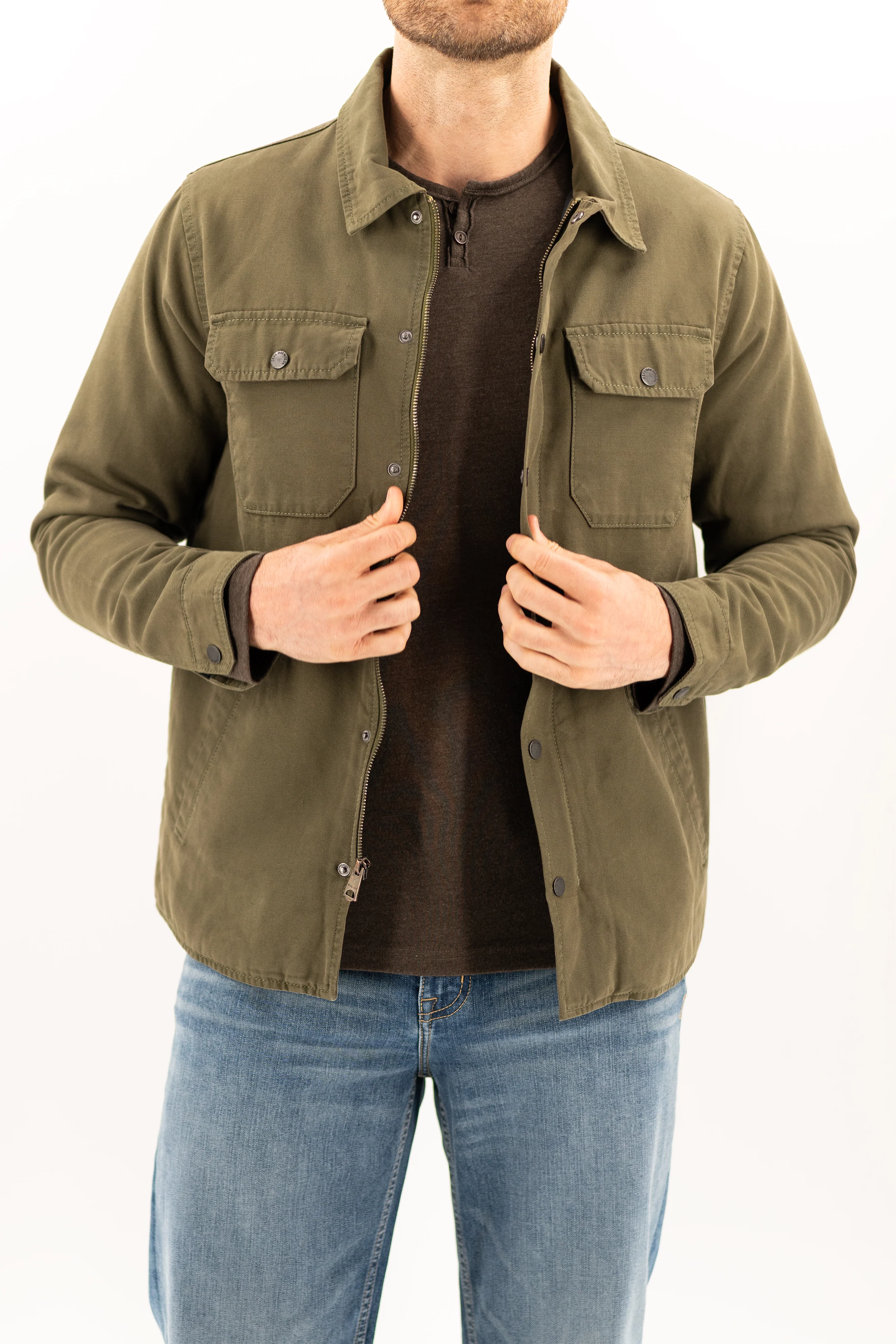 Quilted Deck Jacket - Ivy Green