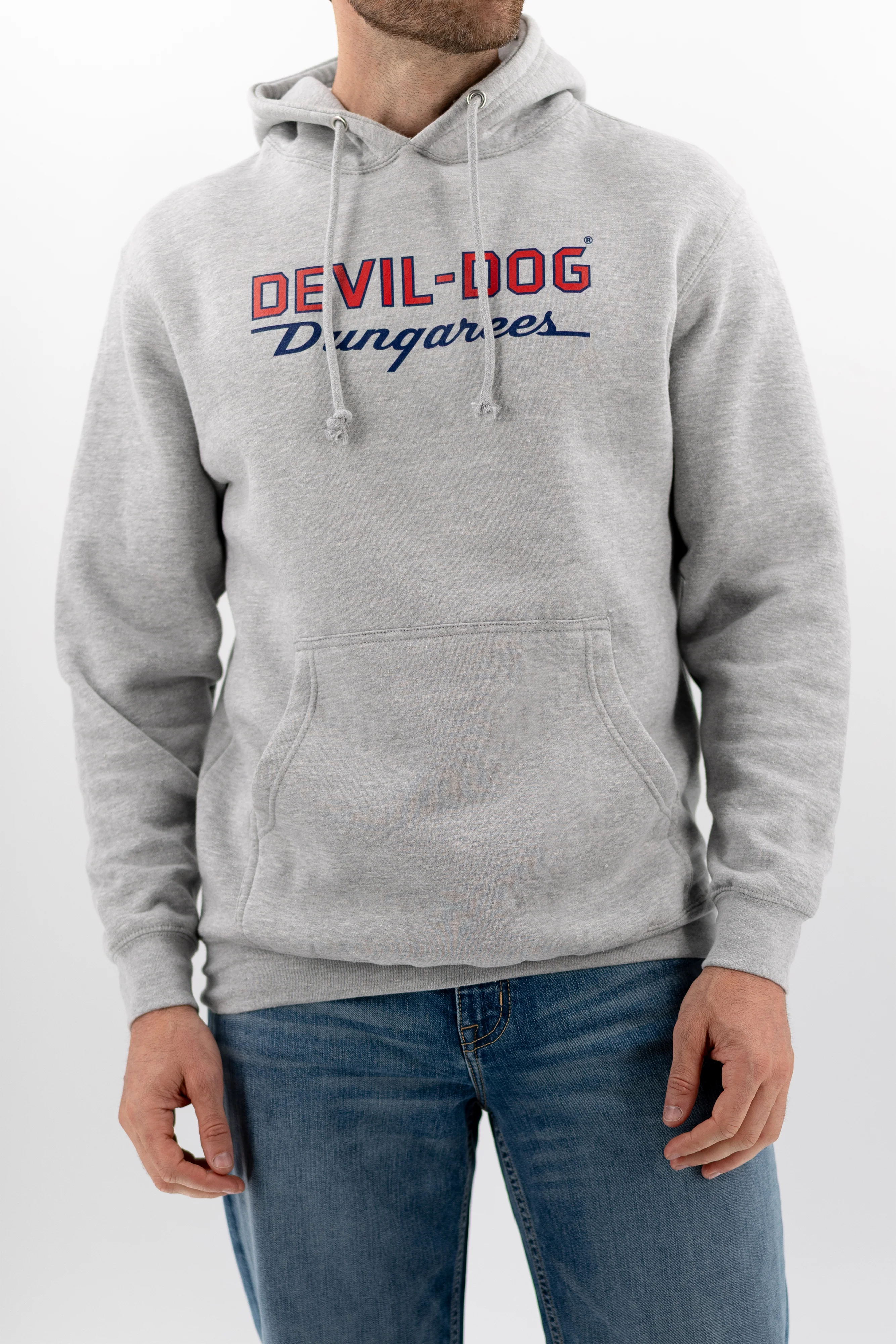 Logo Heavy Weight  Hoodie - Heather Grey