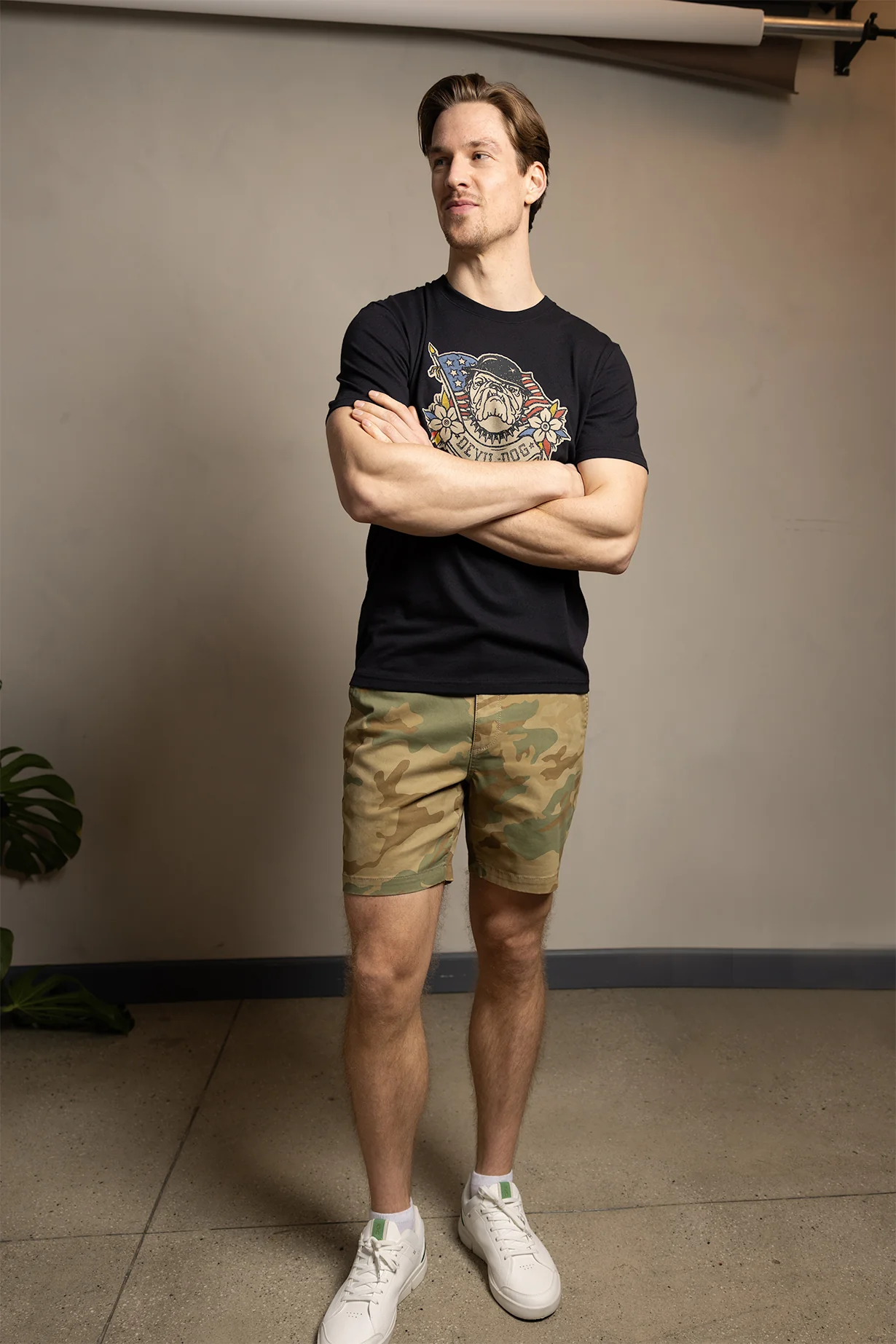 Chino Short 7" - Dusty Camo