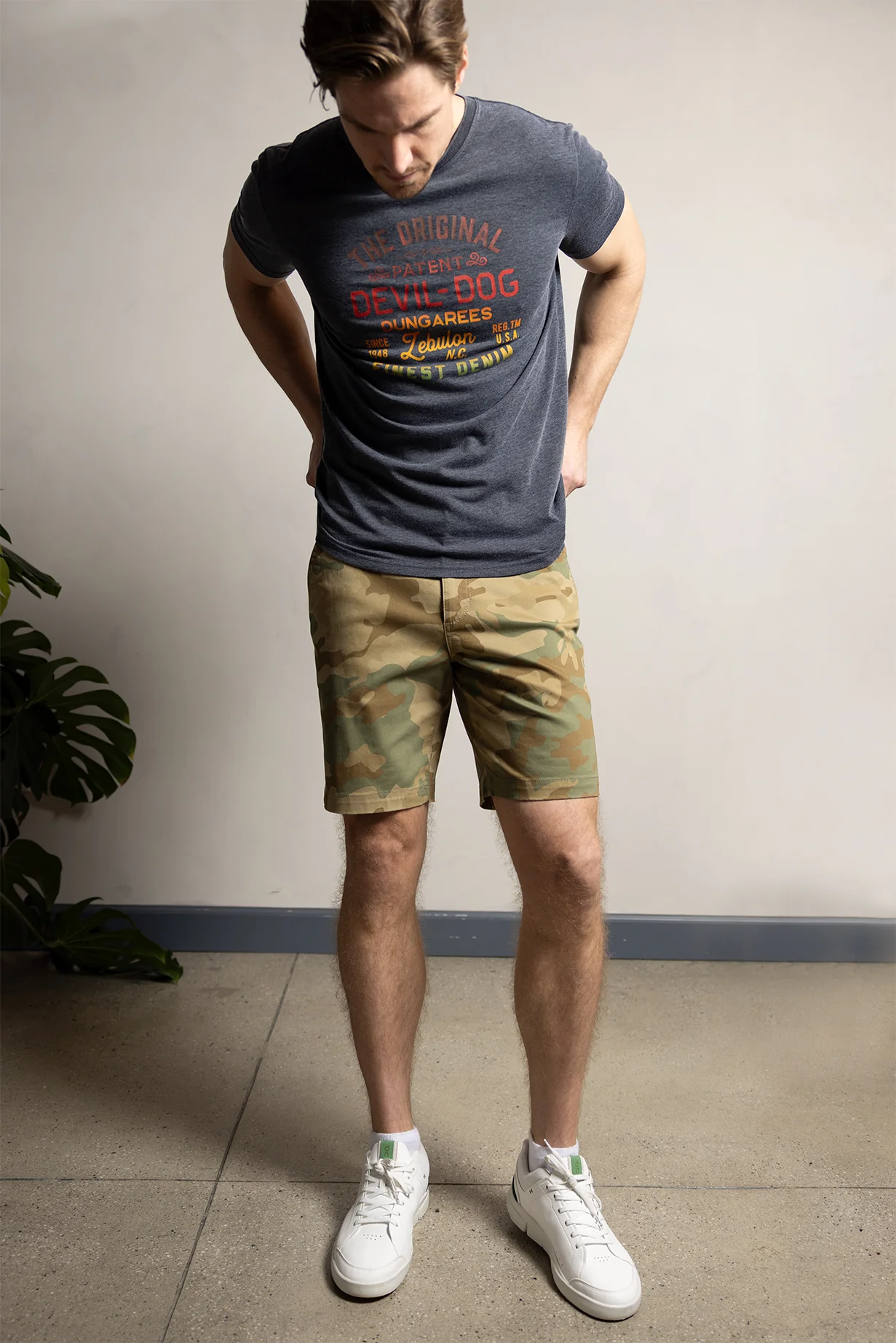Chino Short 9" - Dusty Camo
