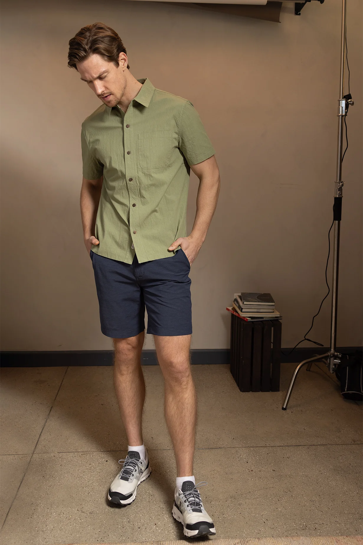 Hybrid Short 8" - Navy Blazer