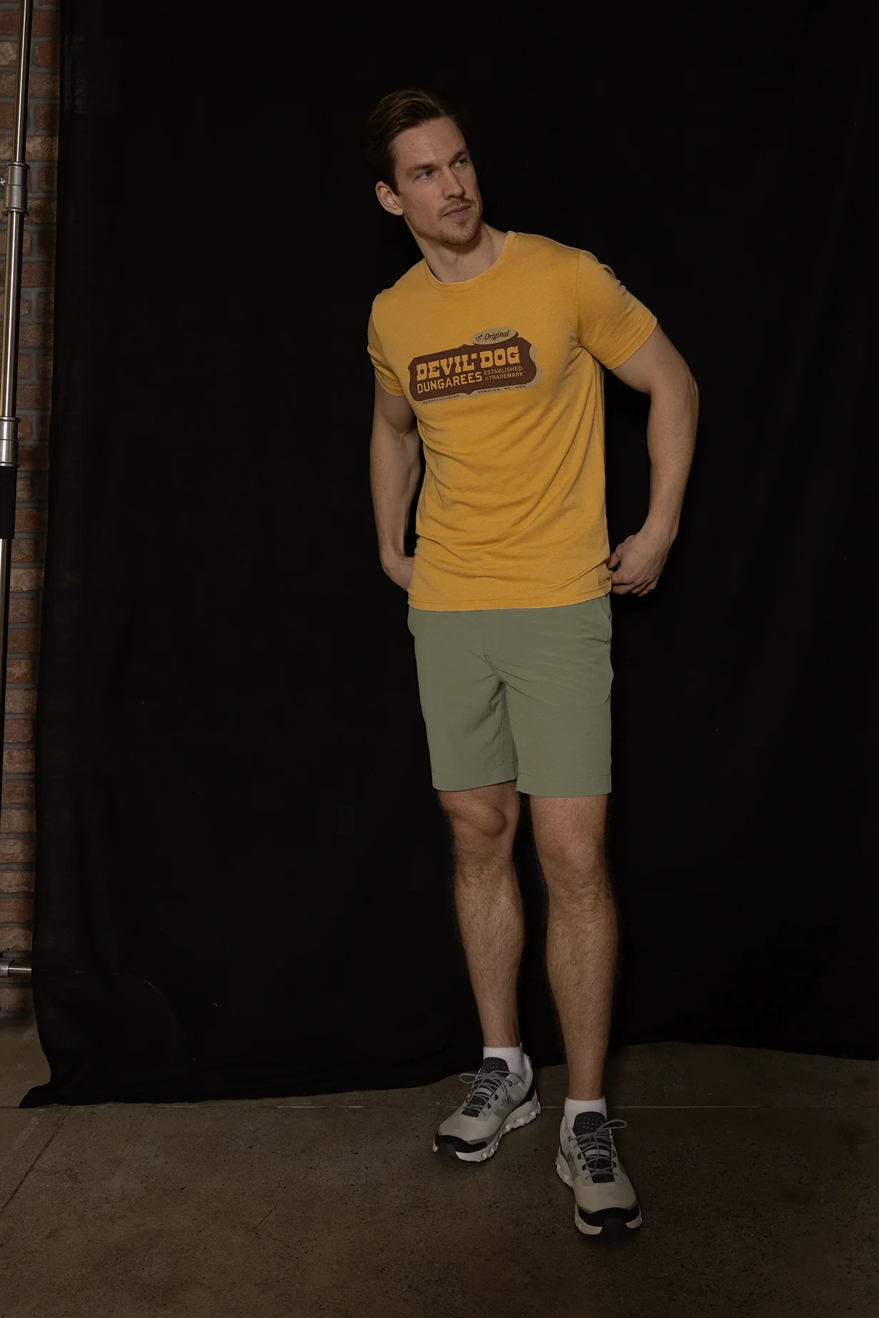 Hybrid Short 8" - Oil Green